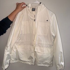 New Balance Ivory Hooded Jacket